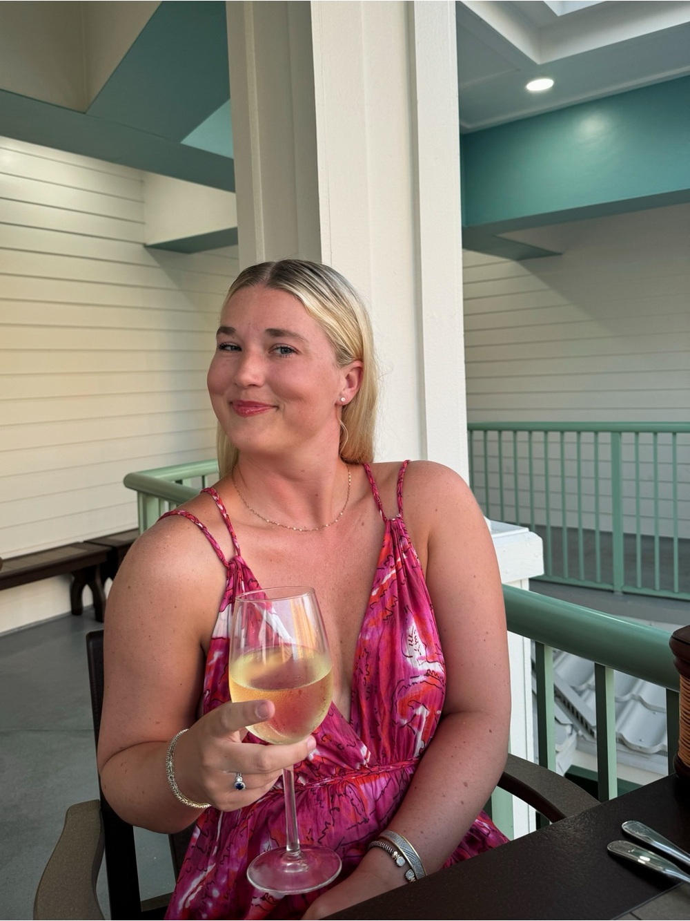 Mango Pink V Neck Maxi Dress
